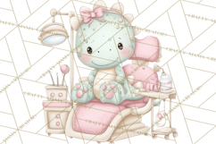 Dinosaur Dentist Clipart Cute Pediatric Dental PNG Product Image 2