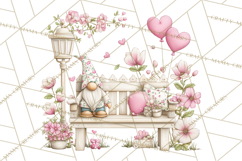 Valentine Gnome Clipart PNG, Gnome Girl Valentine Clip Art Product Image 4