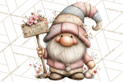 Easter Gnome Clipart, Cute Spring Gnomes PNG Product Image 4