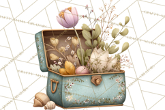 Spring Dark Academia Floral Botanical PNG Clipart Product Image 5
