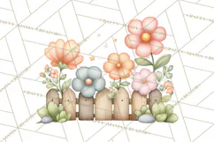 Farm Clipart, Woodland Farm Animals, Cows Pigs Chickens Png Product Image 2