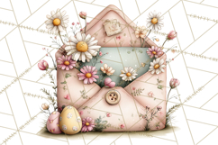 Easter Letters and Mail PNG, Spring Stationery Clipart Product Image 2