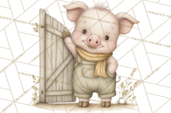 Vintage Farm Animal Clipart, Whimsical Farm Animals Clip Art Product Image 3