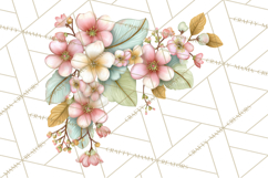 Spring Cottagecore Florals Clipart, Wildflower Bouquets Product Image 4