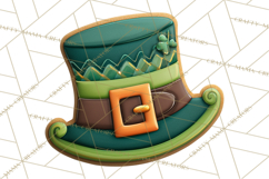 St Patrick’s Day Cookies Clipart, Shamrock Cookie PNG Product Image 4