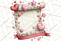 Valentine Clipart PNG, Love Notes Doodles, Envelopes Hearts Product Image 5