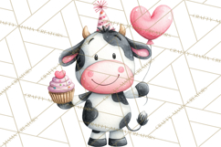 Farm Birthday Clipart PNG, Watercolor Farm Animals Birthday Product Image 2