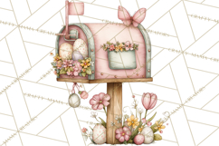 Easter Letters and Mail PNG, Spring Stationery Clipart Product Image 2