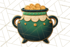 St Patrick’s Day Cookies Clipart, Shamrock Cookie PNG Product Image 2