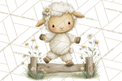 Vintage Farm Animal Clipart, Whimsical Farm Animals Clip Art Product Image 2