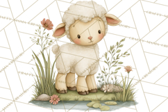 Vintage Farm Animal Clipart, Whimsical Farm Animals Clip Art Product Image 3