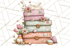 Easter Letters and Mail PNG, Spring Stationery Clipart Product Image 4
