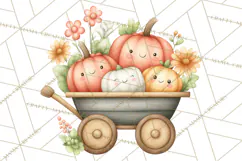Farm Clipart, Woodland Farm Animals, Cows Pigs Chickens Png Product Image 4