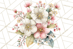 Spring Cottagecore Florals Clipart, Wildflower Bouquets Product Image 4