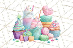 Farm Birthday Clipart PNG, Watercolor Farm Animals Birthday Product Image 4