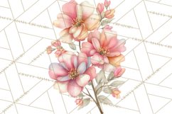 Spring Cottagecore Florals Clipart, Wildflower Bouquets Product Image 5