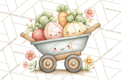 Farm Clipart, Woodland Farm Animals, Cows Pigs Chickens Png Product Image 5