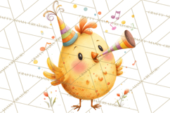 Farm Birthday Clipart PNG, Watercolor Farm Animals Birthday Product Image 2