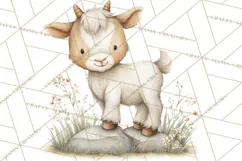 Vintage Farm Animal Clipart, Whimsical Farm Animals Clip Art Product Image 3