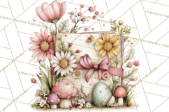 Easter Letters and Mail PNG, Spring Stationery Clipart Product Image 4