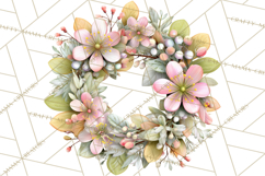 Spring Cottagecore Florals Clipart, Wildflower Bouquets Product Image 5