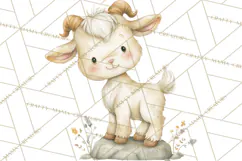 Vintage Farm Animal Clipart, Whimsical Farm Animals Clip Art Product Image 5