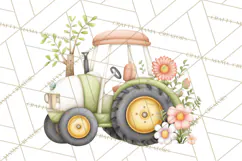 Farm Clipart, Woodland Farm Animals, Cows Pigs Chickens Png Product Image 2