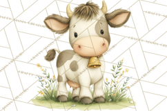 Vintage Farm Animal Clipart, Whimsical Farm Animals Clip Art Product Image 2