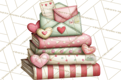 Valentine Clipart PNG, Love Notes Doodles, Envelopes Hearts Product Image 3