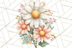 Spring Cottagecore Florals Clipart, Wildflower Bouquets Product Image 4