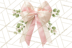 Bows Clipart, Girly Pastel Decorative Png, Layered Satin Product Image 3