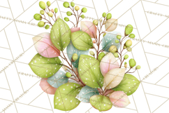 Spring Cottagecore Florals Clipart, Wildflower Bouquets Product Image 5