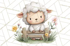 Farm Clipart, Woodland Farm Animals, Cows Pigs Chickens Png Product Image 2