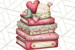 Valentine Clipart PNG, Love Notes Doodles, Envelopes Hearts Product Image 3