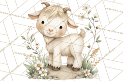 Vintage Farm Animal Clipart, Whimsical Farm Animals Clip Art Product Image 3