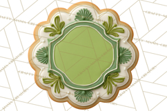 St Patrick’s Day Cookies Clipart, Shamrock Cookie PNG Product Image 5