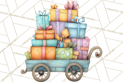 Farm Birthday Clipart PNG, Watercolor Farm Animals Birthday Product Image 5