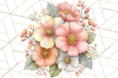 Spring Cottagecore Florals Clipart, Wildflower Bouquets Product Image 2