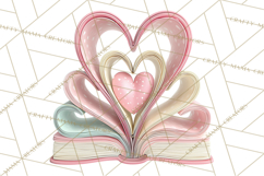 Valentine Bookstore Clipart PNG Cute Library Romance Product Image 3