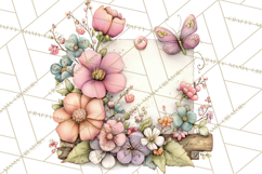 Easter Letters and Mail PNG, Spring Stationery Clipart Product Image 5