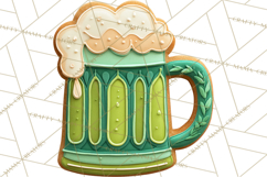 St Patrick’s Day Cookies Clipart, Shamrock Cookie PNG Product Image 5