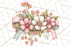Spring Cottagecore Florals Clipart, Wildflower Bouquets Product Image 5