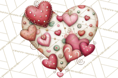 Valentine Clipart PNG, Love Notes Doodles, Envelopes Hearts Product Image 5