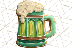 St Patrick’s Day Cookies Clipart, Shamrock Cookie PNG Product Image 2