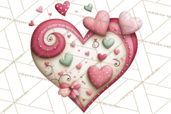 Valentine Clipart PNG, Love Notes Doodles, Envelopes Hearts Product Image 2