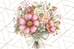 Spring Cottagecore Florals Clipart, Wildflower Bouquets Product Image 2