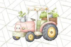 Farm Clipart, Woodland Farm Animals, Cows Pigs Chickens Png Product Image 2
