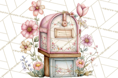 Easter Letters and Mail PNG, Spring Stationery Clipart Product Image 2