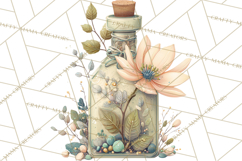 Spring Dark Academia Floral Botanical PNG Clipart Product Image 4
