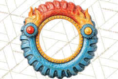 Monster Truck Birthday Party Clipart, Racing Celebration Png Product Image 4